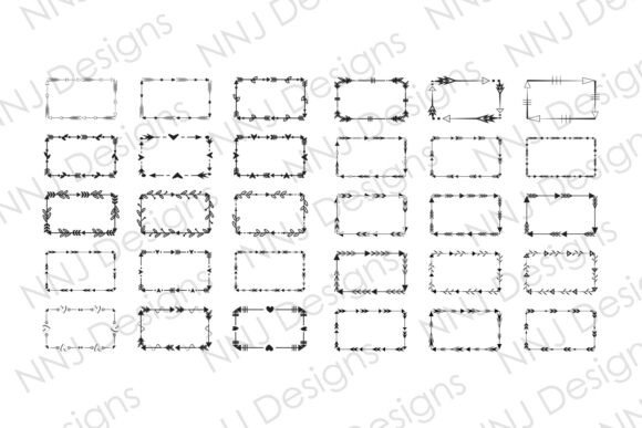 30 Rectangle Decorative Frame SVG: Elevate Your Designs