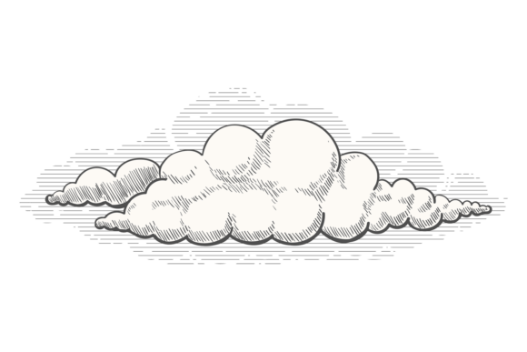Decorative Cloud Drawing: Elevate Your Designs with Outdoor Nature