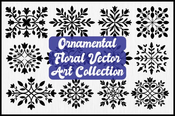 Decorative Floral Vector Elements Set: A Designer's Toolkit for Elegant Branding