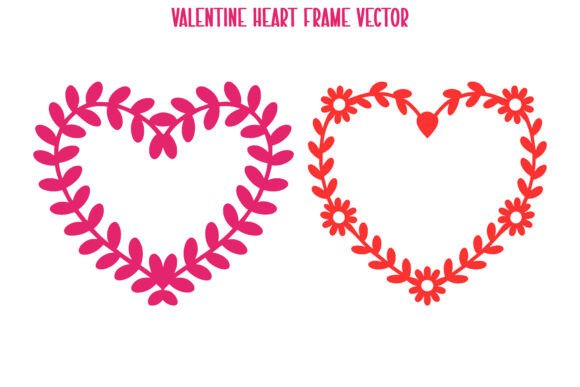 Decorative Heart Flower Vector: A Floral Frame for Every Occasion