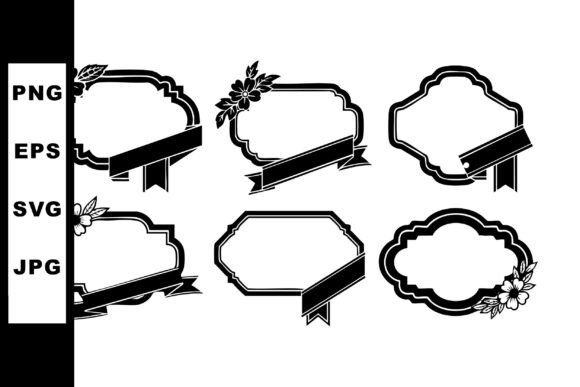 Elegant Vintage Frames with Ribbons for Timeless Design
