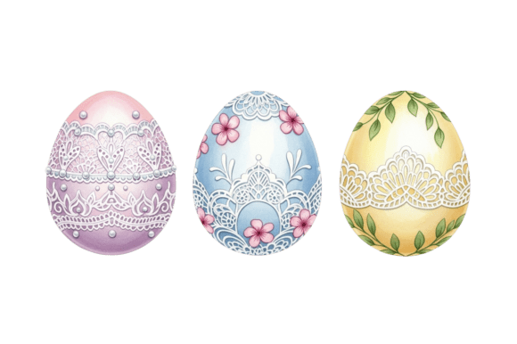 Elevate Easter Projects with Pastel Lace Egg Art