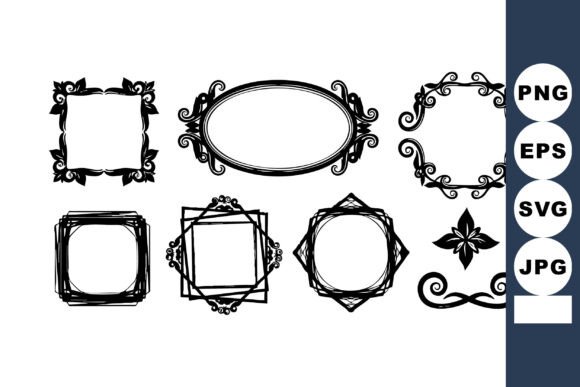 Elevate Your Designs: The Allure of Vintage Black Ornamental Frames