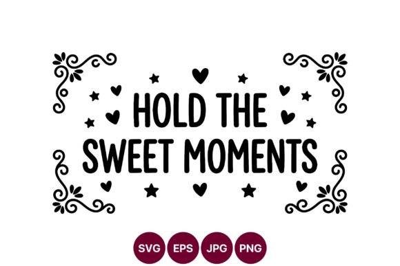 Hold the Sweet Moments: A Decorative SVG for Heartfelt Design