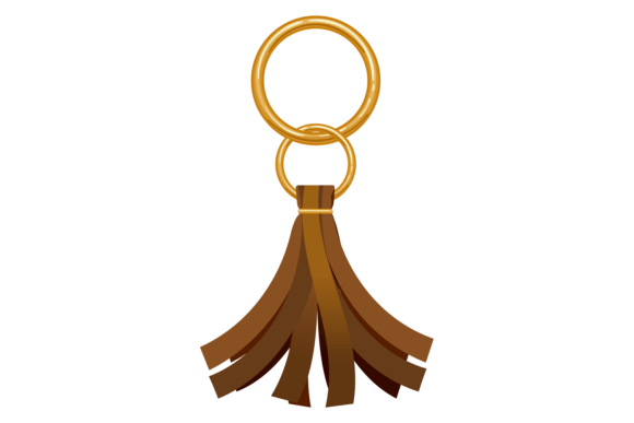 Leather Fringe: Decorative Trinket Brush for Creative Design