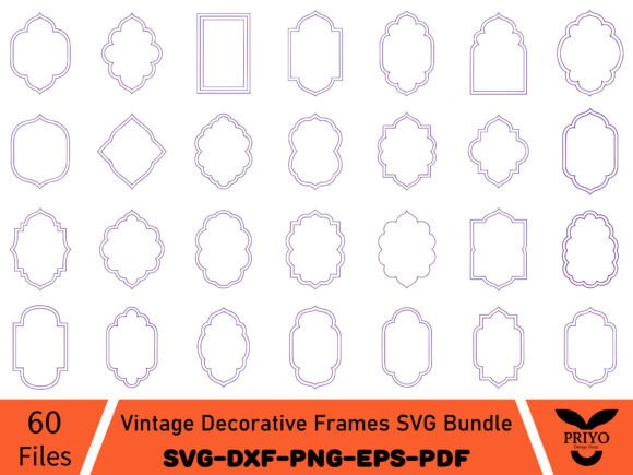Timeless Elegance: The Vintage Decorative Frames SVG Bundle
