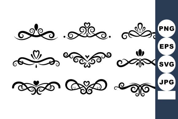 Timeless Elegance: Using Decorative Black Ornamental Vector Flour