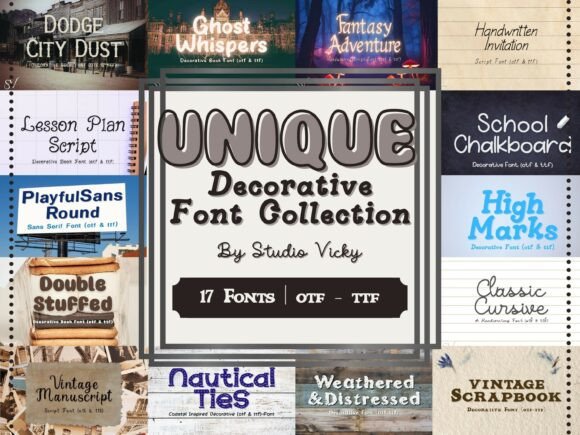 Unlock Your Creative Edge with the Decorative Font Bundle