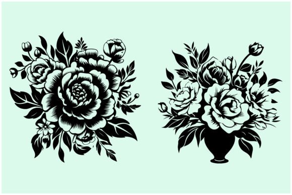 Wildflower Decorative Cut File Art: Your Next Design Staple